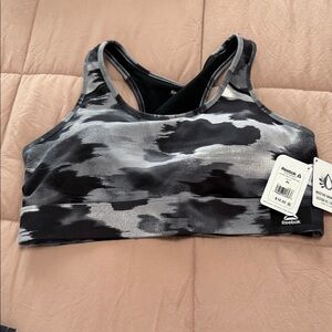 Reebok Women's Dynamic Black and Gray Sports Bra